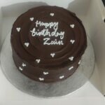 Customized chocolate name cake Sweet Bakeistan Karachi.