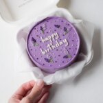 Lavender birthday cake Sweet Bakeistan Karachi.