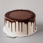 Two-tone chocolate drip cake Sweet Bakeistan Karachi.
