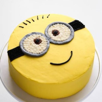 Yellow minion cartoon theme birthday cake custom Karachi kids